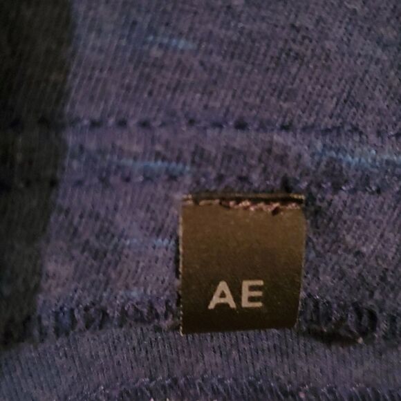 AmericanĀ Eagle Outfitters Men's Blue & Grey 2 Button Shirt size XXL - Picture 2 of 6